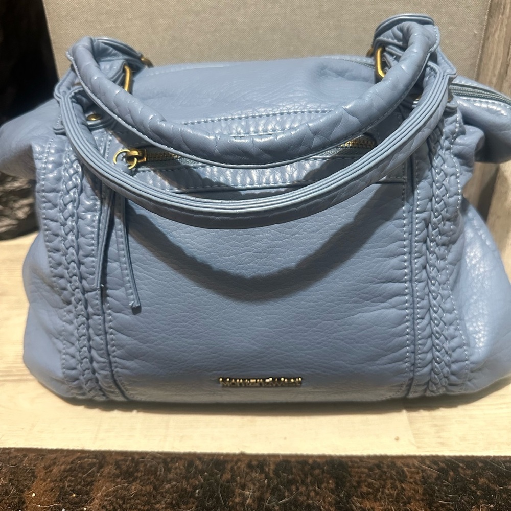 -SOLD-Montana West Washed Faux Leather Bag